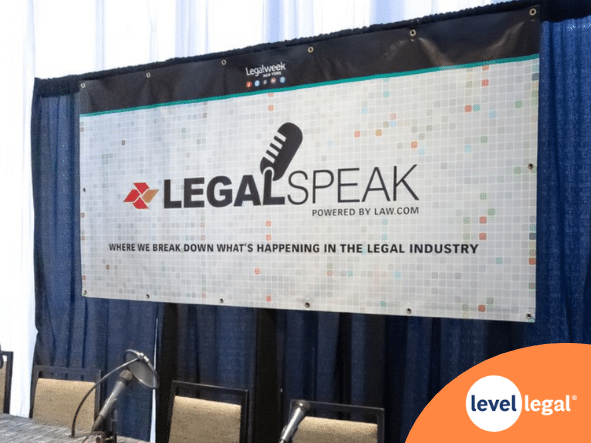 Legal Speak podcast set where CEO Joey Seeber and Director of Client Solutions Daniel Bonner unveil Level Legal’s commitment to customer centricity.