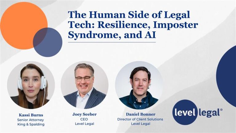 The Human Side of Legal Tech: Resilience, Imposter Syndrome, and AI with Kassi Burns