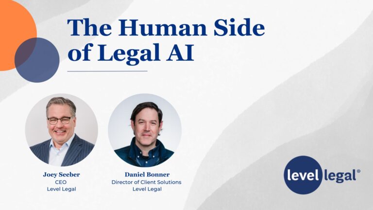 The Human Side of Legal AI | Level Table Live