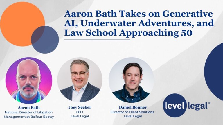 Aaron Bath Takes on Generative AI, Underwater Adventures, and Law School Approaching 50